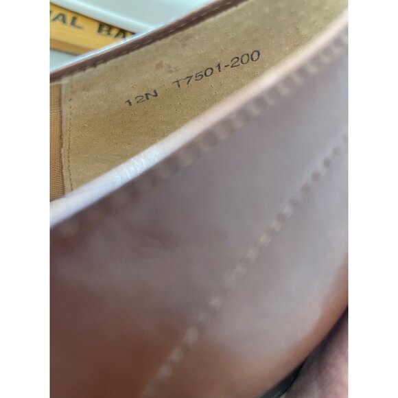 Trotters Oxfords Size 12 Narrow Woven Leather Brown Lace Up Comfortable Formal - Picture 7 of 10